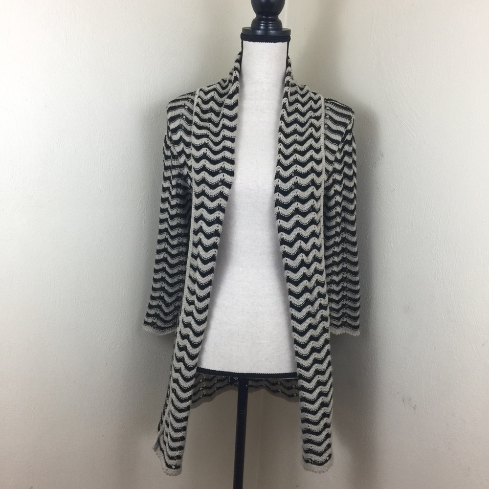 Kim Rogers Sweater. Black/Tan. So M.